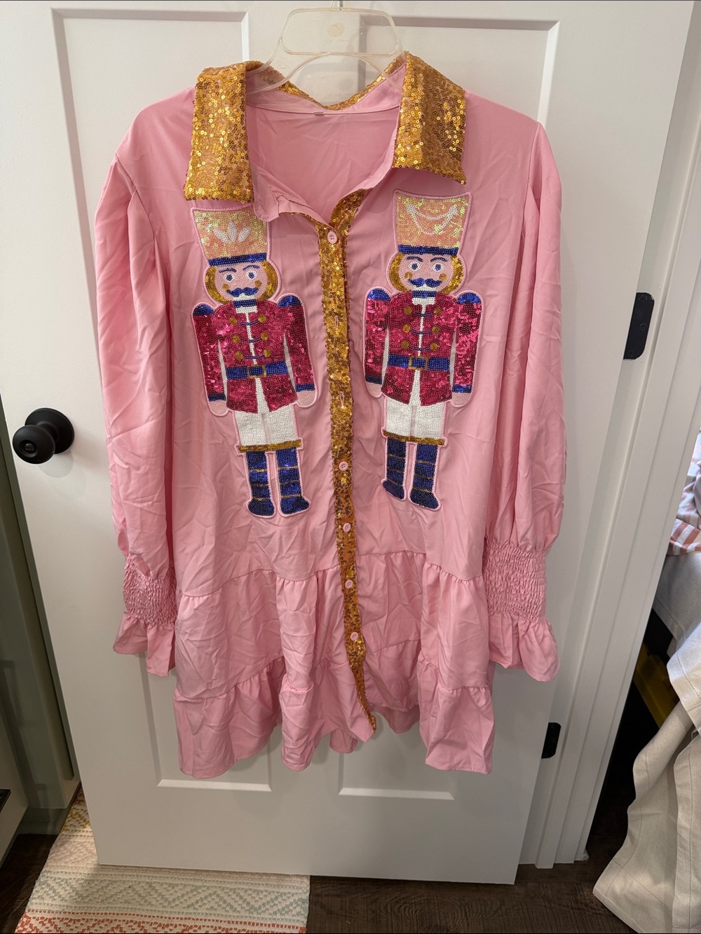 Nutcracker Pink Sequin Shirt
